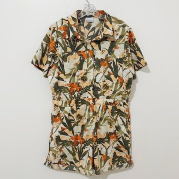 Columbia Silver Ridge Utility Romper Floral Floriculture Women's Size XL - Picture 3 of 5